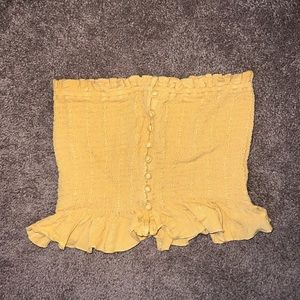 American Eagle Yellow Tube Top